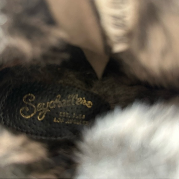 Seychelles Lucky Penny Taupe Suede Faux Fur Ankle Boot Double Zip Size #1075 - Picture 11 of 13